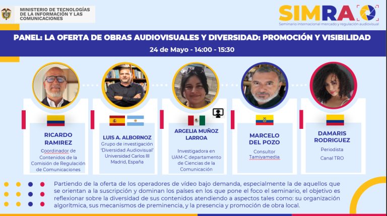 Panel: La oferta de obras audiovisuales y diversidad: promoción y visibilidad – 24 de mayo de 2023