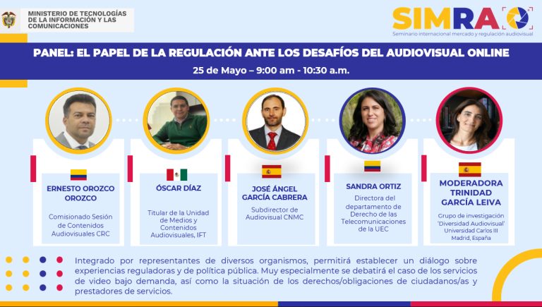 Panel: El papel de la regulación ante los desafíos del audiovisual online – 25 de mayo de 2023