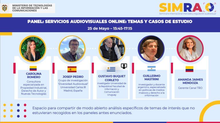 Panel: Servicios audiovisuales online: Temas y casos de estudio