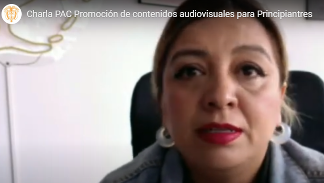 Charla PAC Promoción de contenidos audiovisuales para Principiantres